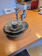 Orgineel Banka Tin uit Nederlands Indie uit de 40 er Jaren, Overige materialen, Gebruikt, Schaal, Rond