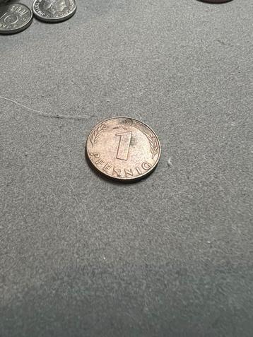 1 pfennig 1950 uniek beschikbaar voor biedingen