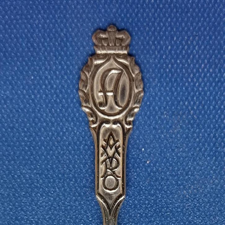 verzilverd lepeltje letter A, AVRO (Gero 90, Zomer 1939), Antiek en Kunst, Antiek | Bestek, Ophalen of Verzenden