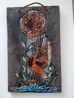 Tilgmans, decoratieve tegel met kraanvogels, jaren '60, Ophalen of Verzenden