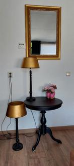 Gerestylede "Hotel Chique" set bijzettafel  tafellamp barok, Huis en Inrichting, Ophalen, Minder dan 55 cm, Rond, Zo goed als nieuw
