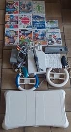 Complete Wii-set met 11 games., Spelcomputers en Games, Spelcomputers | Nintendo Wii, Ophalen of Verzenden, Gebruikt, Met 2 controllers