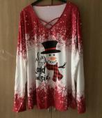 Shirt // Trui.   mt.  5. X.  L.   “ Winter”.  nieuw!, Kleding | Dames, Grote Maten, Ophalen of Verzenden, Nieuw, Rood, Shirt of Top