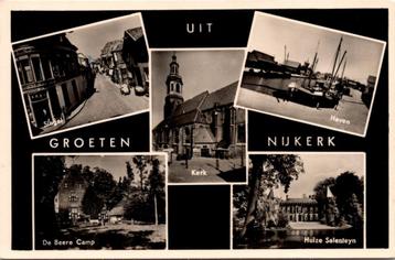 Groeten uit Nijkerk - 3 ansichtkaarten (1950) beschikbaar voor biedingen