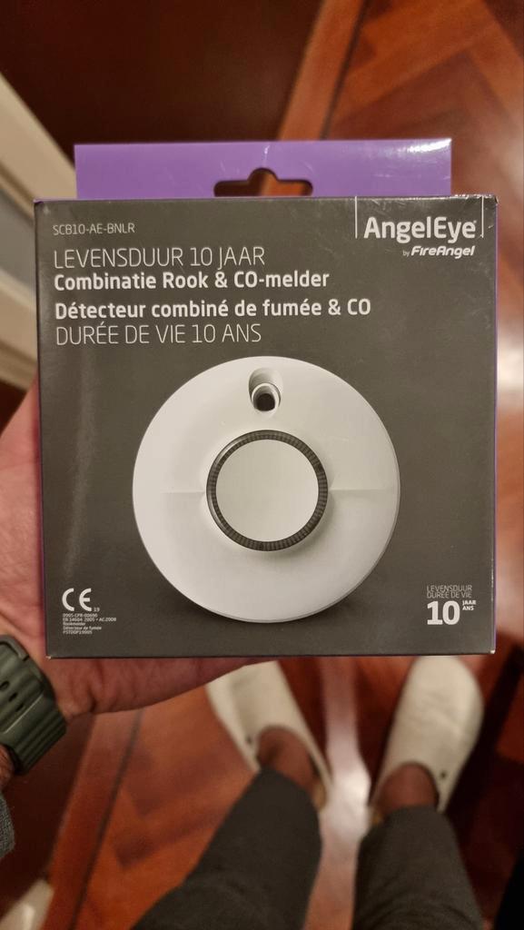 AngelEye SCB10-AE-BNLR Rook & CO-melder - Nieuw, Doe-het-zelf en Verbouw, Alarmsystemen, Nieuw, Detector, Sensor of Melder, Rook