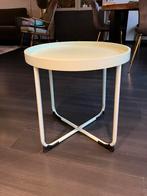 Bijzettafel, Huis en Inrichting, Tafels | Bijzettafels, Minder dan 55 cm, Rond, Zo goed als nieuw, Hout