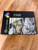 Legpuzzel Drukvriend uil 1500 stukjes VERZENDEN MOGELIJK, Ophalen, 500 t/m 1500 stukjes, Zo goed als nieuw, Legpuzzel