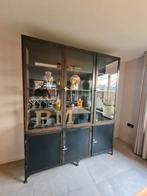 Apothekerskast Old Basics, industrieel zwart, 200 cm of meer, 150 tot 200 cm, Ophalen of Verzenden, Zo goed als nieuw