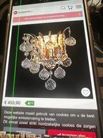 Kristalen wandlamp met dimmer, Ophalen of Verzenden, Zo goed als nieuw