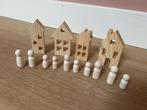 *NIEUW!* Houten huisjes + poppetjes, open ended speelgoed, Ophalen of Verzenden, Nieuw, Overige typen