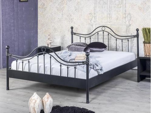 Lorena 2-persoonsbed in zwart, Huis en Inrichting, Slaapkamer | Bedden