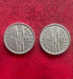 2 stuks 3 pence Zuid Rhodesië 1948, 51, Postzegels en Munten, Munten | Afrika, Ophalen of Verzenden, Overige landen, Setje