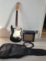 Rocktile elektrische gitaar met versterker en hoes., Ophalen of Verzenden, Solid body, Overige merken, Met versterker