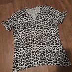 panter print shirt mt. L, Wit, Maat 42/44 (L), Ophalen of Verzenden, Zo goed als nieuw