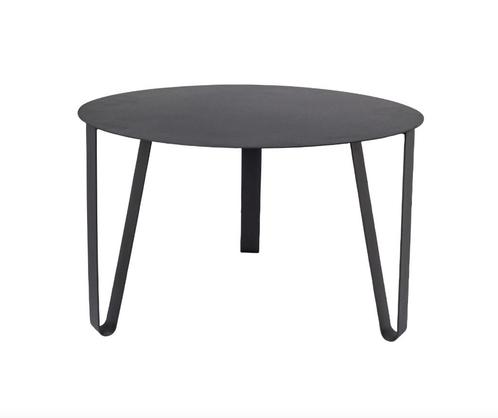 by fonQ Clip Bijzettafel 60 cm Zwart | Van €149, nu, Huis en Inrichting, Tafels | Bijzettafels, Nieuw, Rond, 55 tot 75 cm, Hout