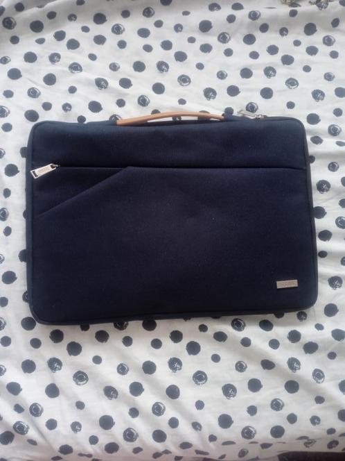 Tecool laptop tas 15"6 inch navy blue, Computers en Software, Laptoptassen, Zo goed als nieuw, Aktetas, 15 inch, Verzenden