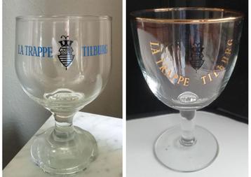  2 Vintage La Trappe Tilburg Bierglazen beschikbaar voor biedingen