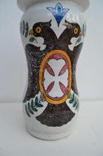 Antieke faience albarello apothekerspot kruik vaas, Adelaar, Ophalen of Verzenden