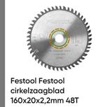 3 Nieuwe Festool Cirkelzaagbladen - 160x2.2x20 Z48, Doe-het-zelf en Verbouw, Gereedschap | Zaagmachines, Ophalen of Verzenden
