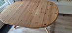 Houten tafel, uitschuifbaar, Huis en Inrichting, Tafels | Eettafels, Ophalen, Gebruikt, 50 tot 100 cm, Vijf personen of meer