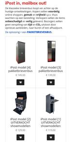 iPost Pakketbrievenbussen - Gemakkelijk online shoppen, Tuin en Terras, Brievenbussen, Ophalen of Verzenden, Nieuw, Staal, Staande brievenbus