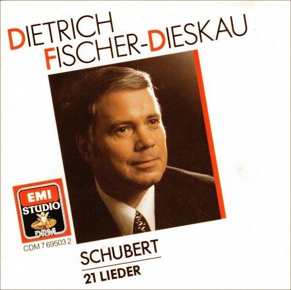 Schubert Dietrich Fischer- Dieskau 21 lieder Cd, Ophalen of Verzenden, Romantiek, Gebruikt, Vocaal