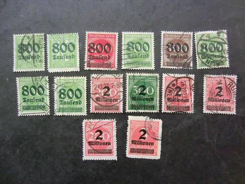 Duitse Rijk serie 301-312 Gestempeld. Incl. 309B en 312B, Postzegels en Munten, Postzegels | Europa | Duitsland, Gestempeld, Overige periodes