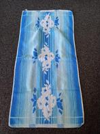 * Mooie blauwe vintage handdoek, jaren 70, zgan *, Verzenden, Persoonlijke verzorging