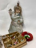 Antiek Kerstengel bel Mof ganzenveren boom /2, Diversen, Ophalen of Verzenden, Gebruikt