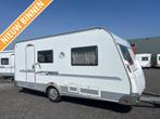 KNAUS 450 FU SPORT 2011 FRANS BED, RONDZIT 13995,, Caravans en Kamperen, Caravans, Niet ingevuld, Rondzit, Schokbreker, Bedrijf