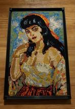 Borduurwerk Zigeunerin Torino 25,5x40 cm, Huis en Inrichting, Woonaccessoires | Schilderijen, Tekeningen en Foto's, Ophalen, Minder dan 50 cm