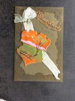 Ansichtkaart perkament, Bonne Annee, 1927, Verzamelen, Verzenden, 1920 tot 1940, Gelopen, Overige thema's