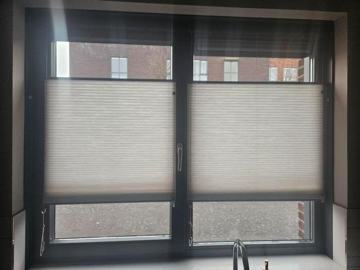 Up Down Plissé Gordijnen 70x128 & 80x129 cm, Huis en Inrichting, Stoffering | Gordijnen en Lamellen, Gebruikt, 100 tot 150 cm