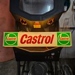 Castrol Olie licht bak reclame bord mancave garage emaille, Verzamelen, Ophalen of Verzenden, Zo goed als nieuw, Reclamebord