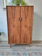 Vintage jaren 50/60 linnenkast / opbergkast | walnoot hout, Huis en Inrichting, Kasten | Overige, Ophalen of Verzenden, Zo goed als nieuw
