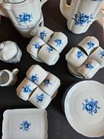 Compleet Douwe Egberts Servies met Blauwe Roos, Huis en Inrichting, Keuken | Servies, Ophalen of Verzenden, Zo goed als nieuw