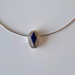 Juwelo Ketting met Lapis Hanger, Blauw, Ophalen of Verzenden, Zo goed als nieuw, Met edelsteen