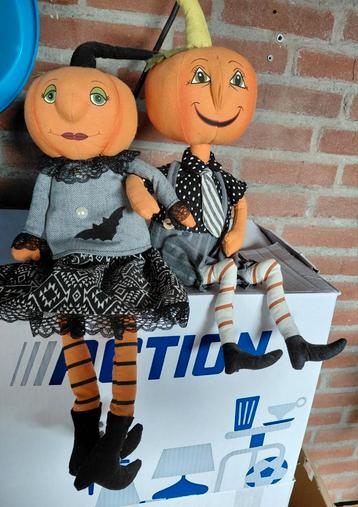 Halloween meneer en mevrouw pompoen beschikbaar voor biedingen