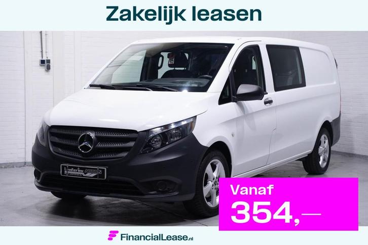 Mercedes-Benz Vito 111 CDI 114 pk Dubbel Cabine XL Airco, 17, Auto's, Bestelauto's, Bedrijf, Lease, Financial lease, ABS, Airbags