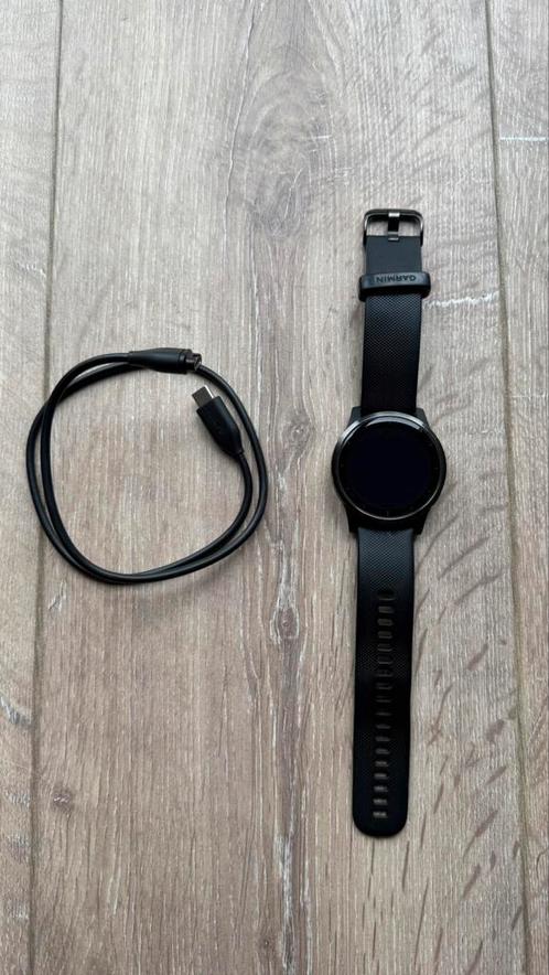 Garmin Vivoactive 4 45mm incl. Laadkabel, Sieraden, Tassen en Uiterlijk, Smartwatches, Gebruikt, Android, Zwart, Afstand, Calorieverbanding