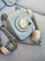 Origineel Jaren 70, grijs PTT telefoon type T 65 met draaisc, Telecommunicatie, Telefooncentrales, Ophalen of Verzenden, Gebruikt