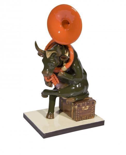Nieuw Cow Parade koe Josephine au Trombone incl. verzending, Antiek en Kunst, Kunst | Designobjecten, Ophalen of Verzenden