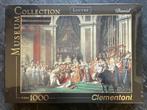 Legpuzzel Clementoni: David - Kroning Napoleon (1000 st.), Ophalen of Verzenden, 500 t/m 1500 stukjes, Nieuw, Legpuzzel