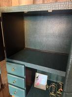 croco print kast petrol kleur, Ophalen, Marlons, Vlaardingen, Marlonshomeliving@hotmail.com