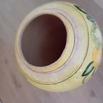 Vaas mooie grote beschilderde sier vaas, Huis en Inrichting, Woonaccessoires | Vazen, Overige kleuren, Ophalen of Verzenden, Minder dan 50 cm