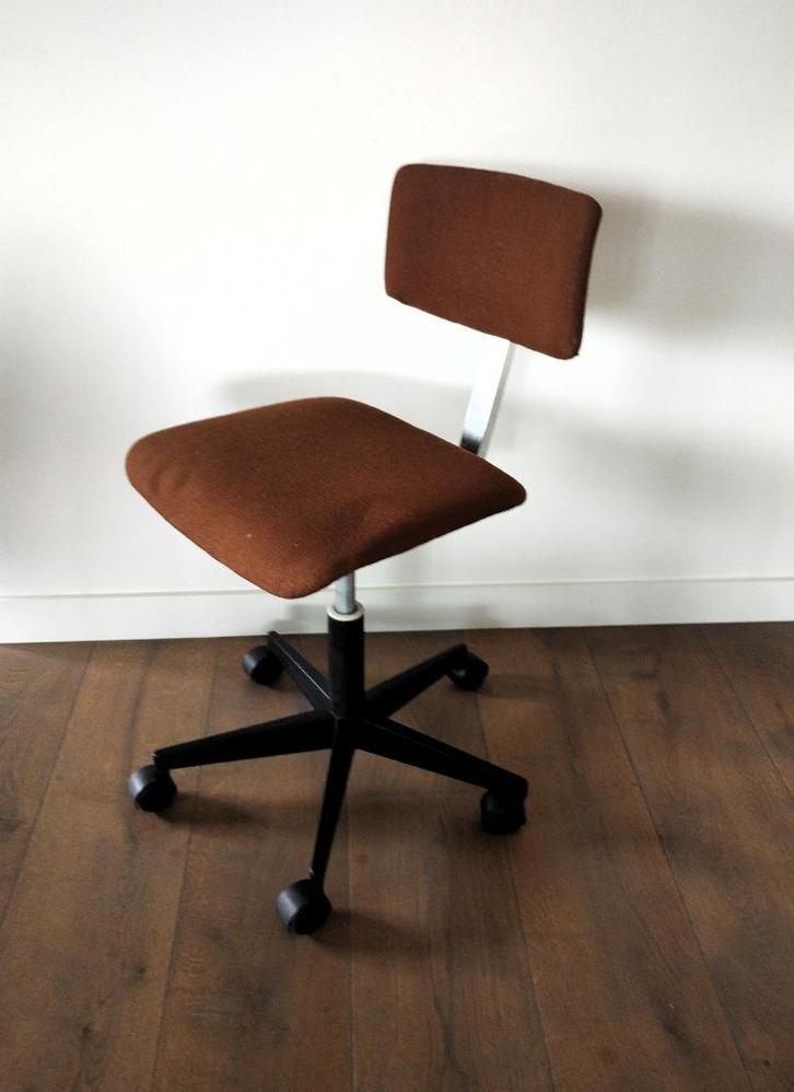 Vintage industriële bureaustoel Gispen Cordemeijer  Cirrus, Huis en Inrichting, Bureaustoelen, Gebruikt, Zwart, Ophalen of Verzenden
