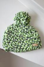 Gehaakte groen-wit-gele muts voor baby, Kinderen en Baby's, Babykleding | Mutsen, Sjaals en Wanten, Nieuw, Maat 68, Muts, Ophalen of Verzenden