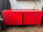 Rood Metalen TV Meubel, Huis en Inrichting, Kasten | Televisiemeubels, Ophalen, Gebruikt, 100 tot 150 cm, Minder dan 100 cm