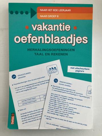 ZNU- Vakantie oefenblaadjes "naar groep 8" beschikbaar voor biedingen