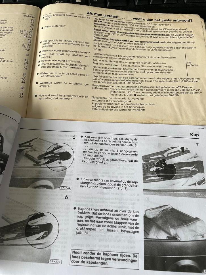 Handleiding Volkswagen Golf Cabriolet, Auto diversen, Handleidingen en Instructieboekjes, Ophalen of Verzenden
